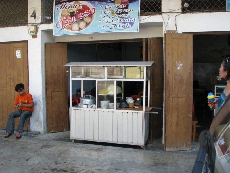 Kupang restaurant selling bakso, a popular street food