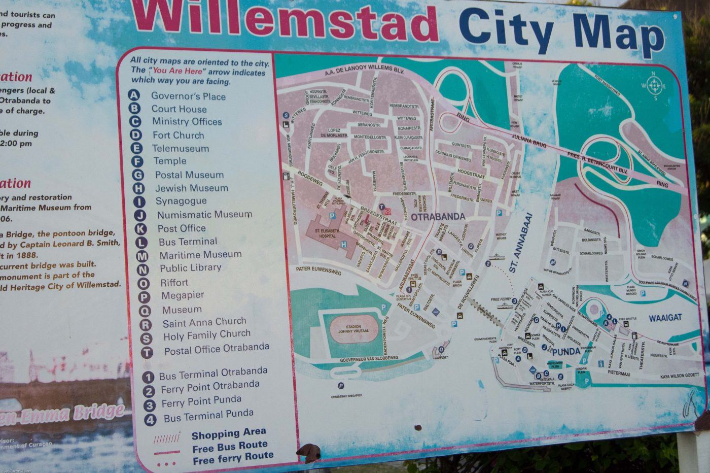 Willemstad map