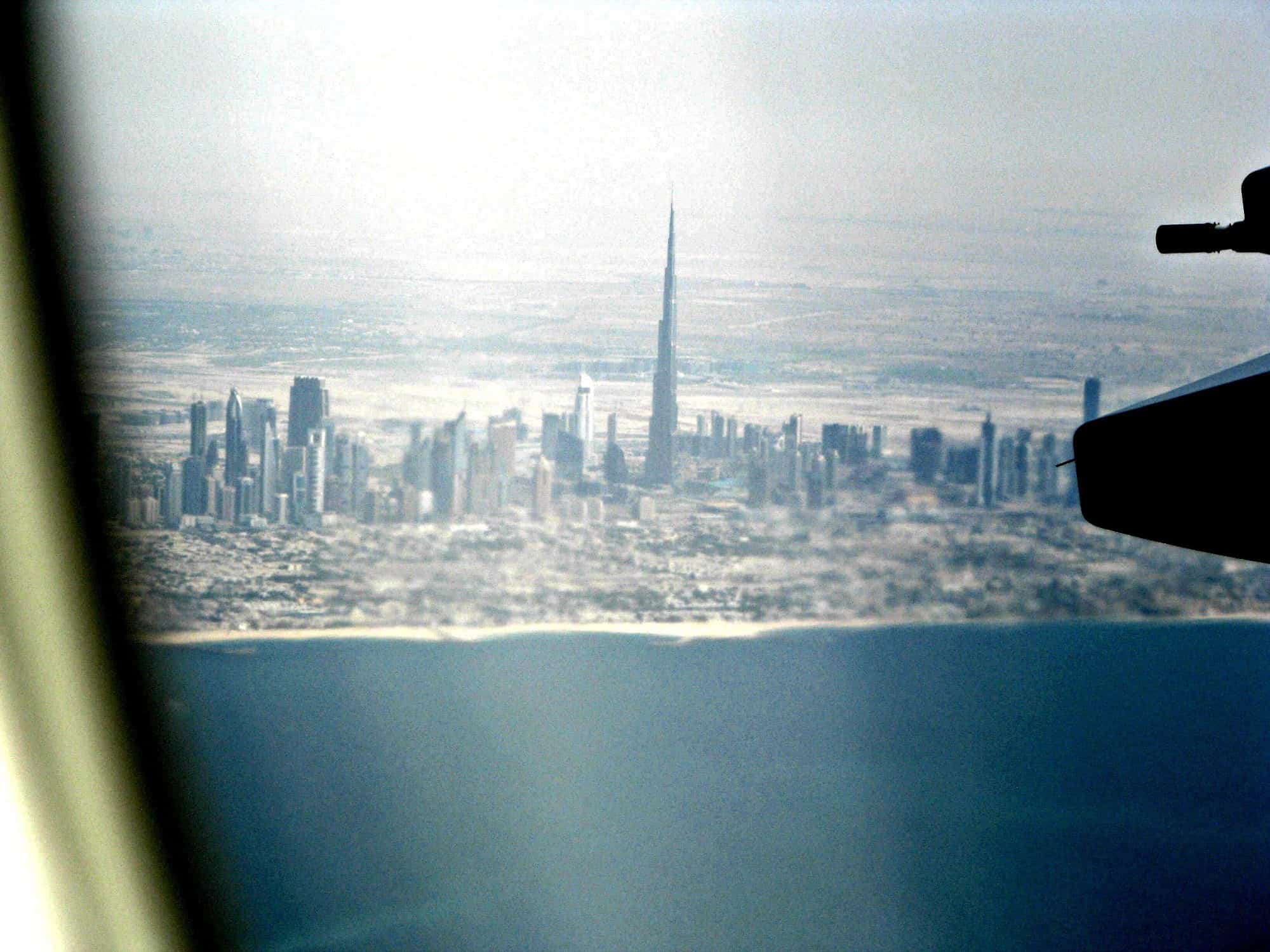 View of Dubai and the Burj Khalifa