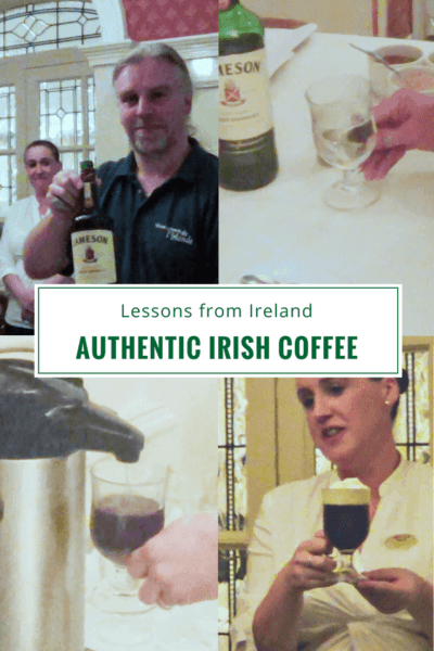 Easy recipe for how to make a Jameson Irish Coffee + how it began, tasty hot alcoholic coffee variations and resources for making Irish Coffee yourself. Direct from Ireland! #coffee #ireland #recipes