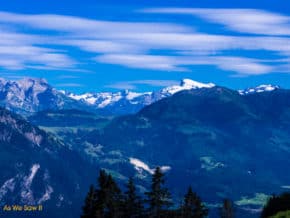 Swiss alps as seen from Mt. Pilatus