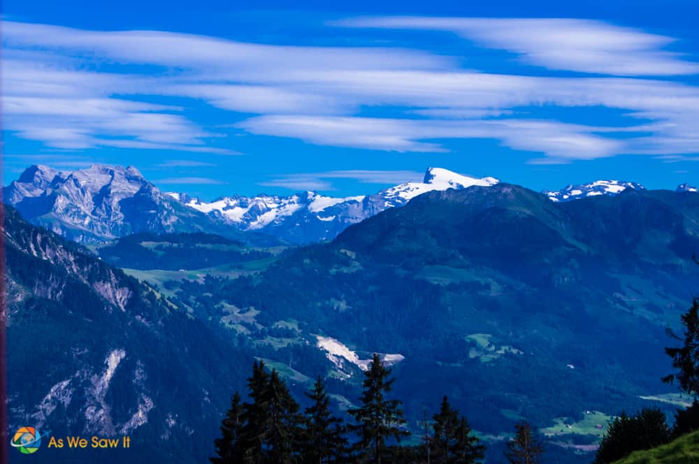 Swiss alps as seen from Mt. Pilatus