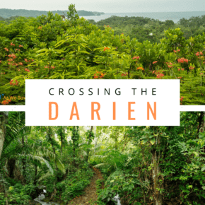 view of the darien text says crossing the darien
