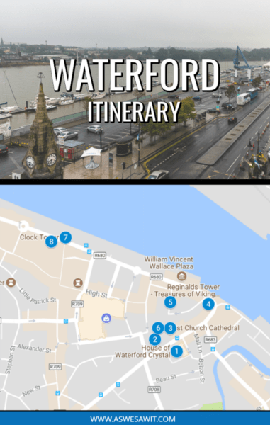 Waterford itinerary map