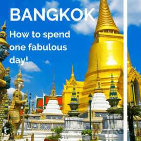 temple in bangkok thailand text says bangkok how to spend one fabulous day!
