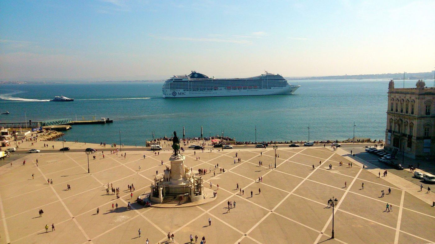 Vieve of Lisbon from Rua Augusta Arch