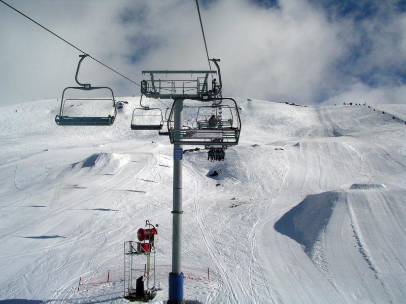 Ski lift at Falls Creek Ski Resort