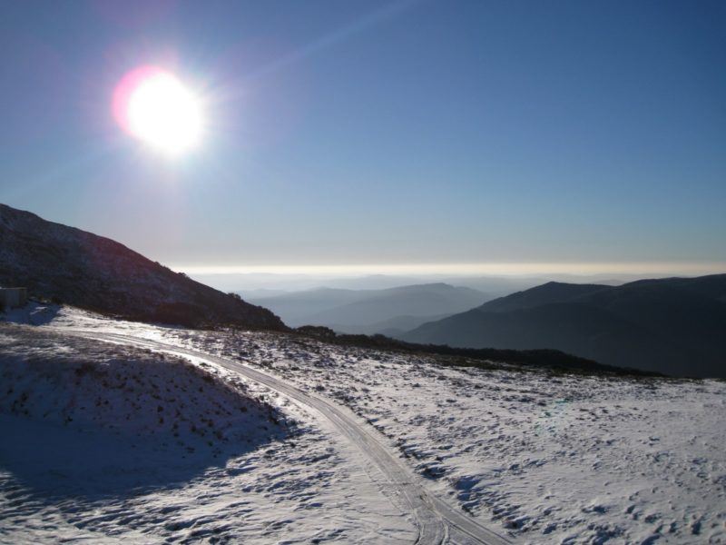 Ski slope on Mt. Buller