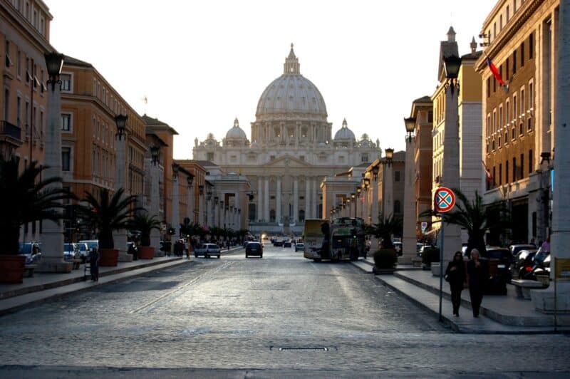 St. Peter’s Basilica seen from a distance
