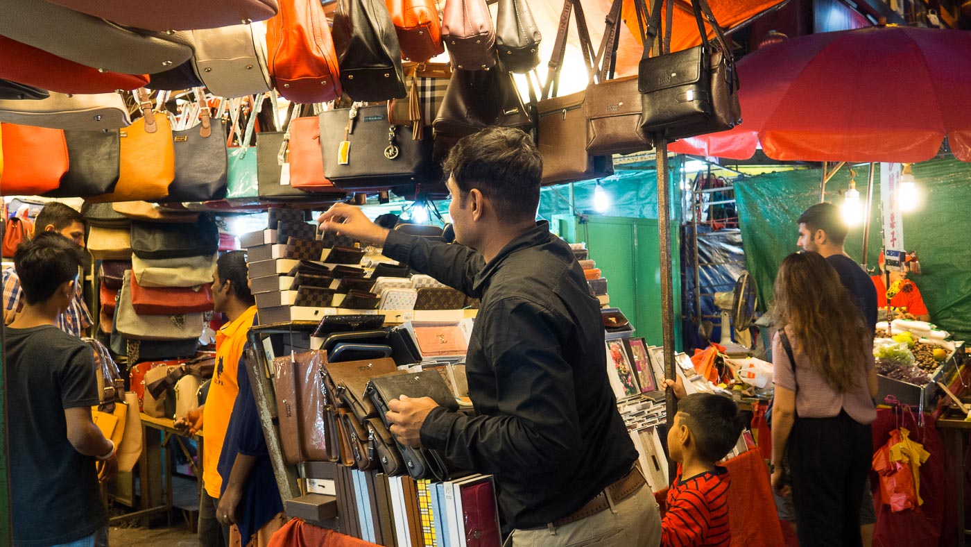 This shopkeeper on Petaling street is not a local.