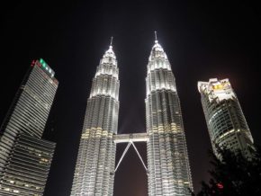 Petronas twin towers in Kuala Lumpur