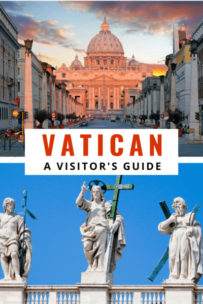 collage from the vatican text says vatican a visitor's guide