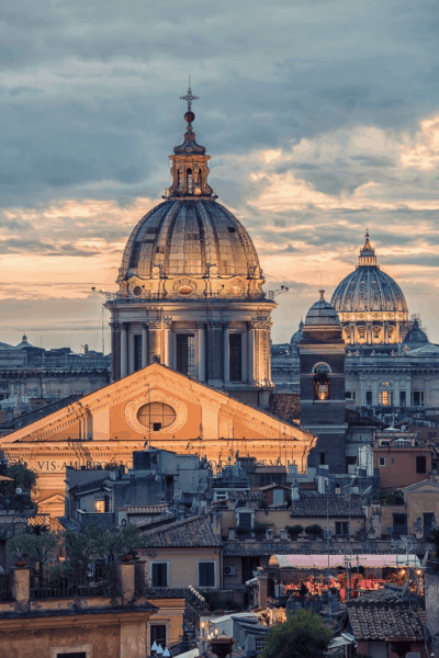 the vatican at sunset
