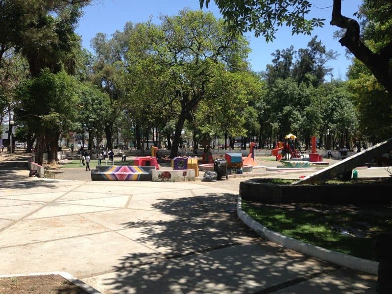 Children on a playground in Guadalajara's Metropolitan Park