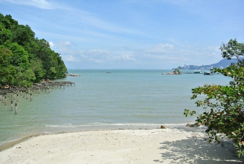 Beach and water on Tioman Island