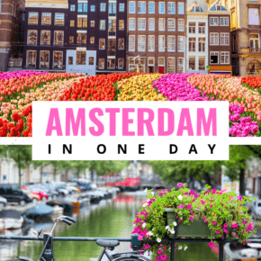 Collage text says amsterdam in one day