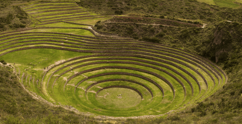 Terraces in a circle, seen on my Inca Trail hike