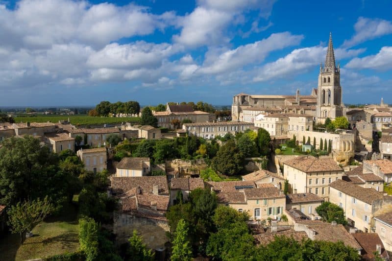 Rooftops of Saint Emilion in Champagne, France