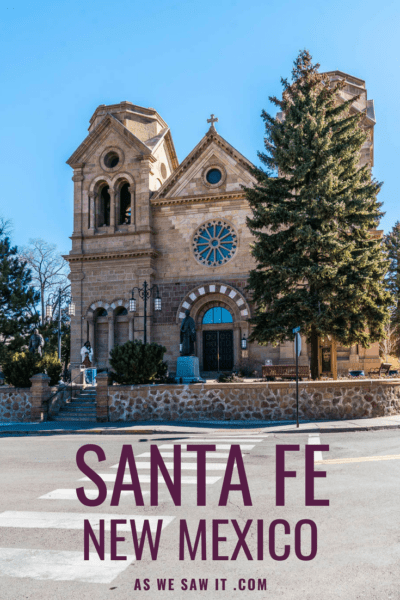 The best itinerary if you are planning one day in Santa Fe for sightseeing. This plan includes best places to stay in Santa Fe, where to eat and shop, plus things to do and tips for visiting Santa Fe Plaza, Loretto Chapel, St. Francis Cathedral, Railyard District, Museum Hill, and more. #usa #travel #vacations #thingstodo #attractions