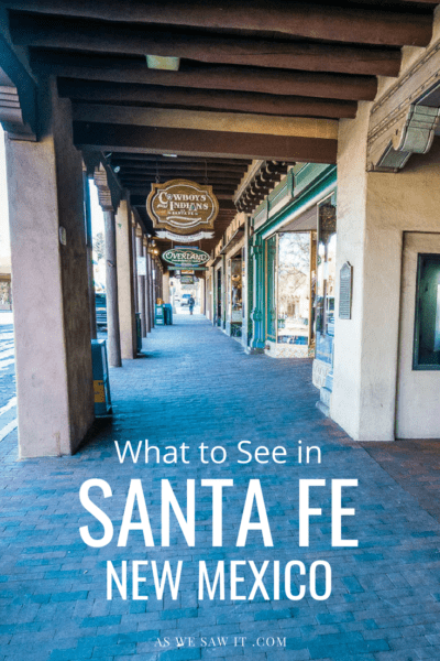 The best itinerary if you are planning one day in Santa Fe for sightseeing. This plan includes best places to stay in Santa Fe, where to eat and shop, plus things to do and tips for visiting Santa Fe Plaza, Loretto Chapel, St. Francis Cathedral, Railyard District, Museum Hill, and more. #usa #travel #vacations #thingstodo #attractions