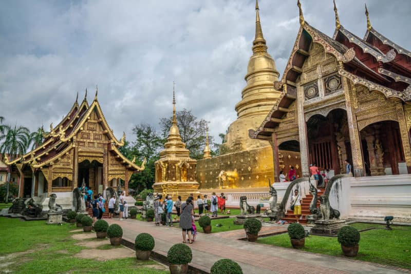 Wat Phra Singh temple chiang mai old town