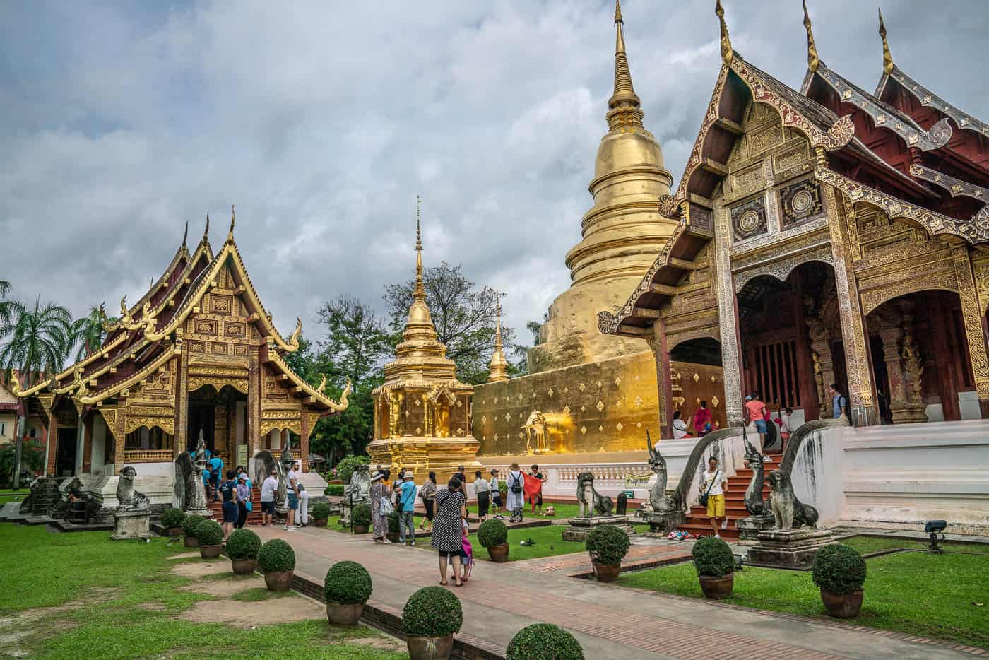 Wat Phra Singh temple chiang mai old town