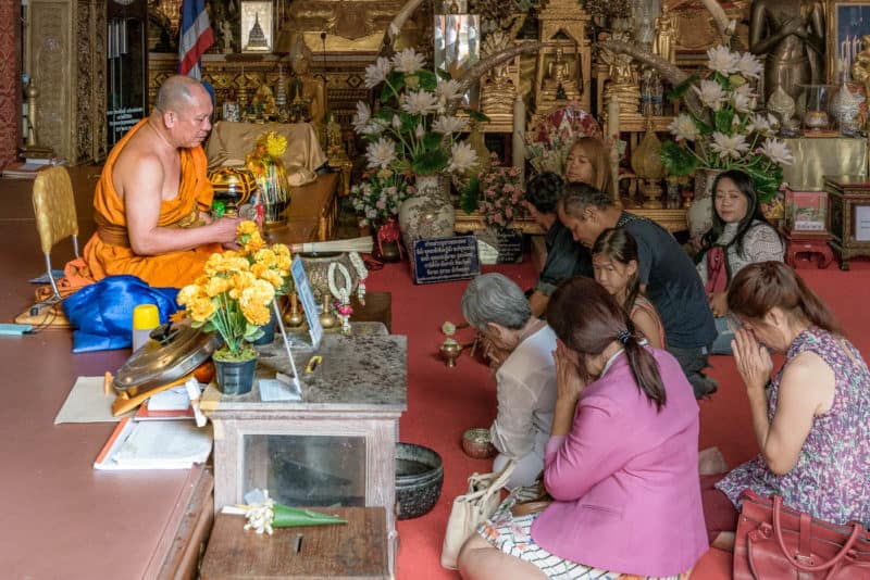 doi suthep monk chat blessing