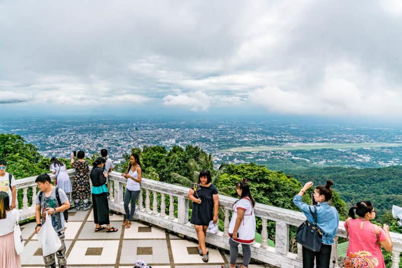 One of the must do things in Chiang Mai is to go to doi suthep and take in the view 