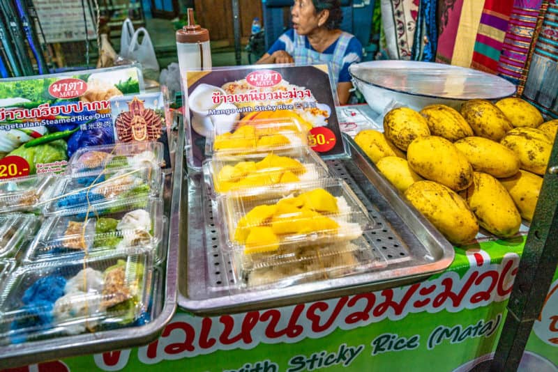 Saturday Walking Street mango with sticky rice