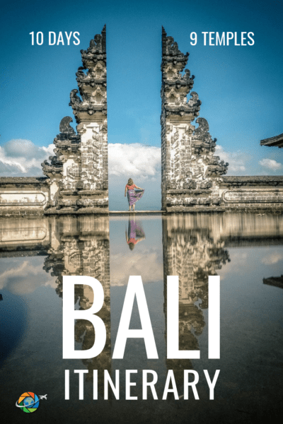 Use this 10-day itinerary to see Bali's best temples - Tanah Lot, Ulluwatu, and more - and still have time to shop, explore the island, and relax on the beach. Click for the complete 10 day Bali Itinerary, along with travel tips. #bali #temples #travel #itinerary