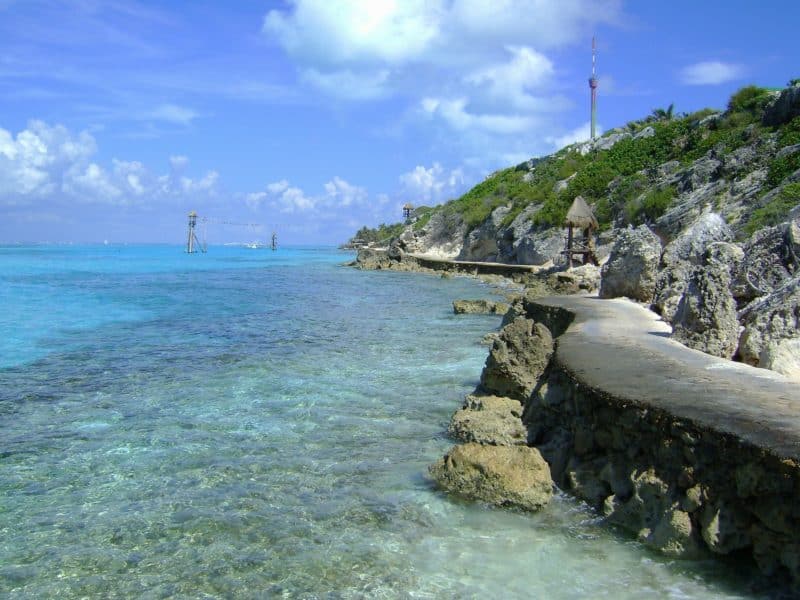 one of the best things to do in cozumel is visit the Water and hill at Punta Sur Eco Park in Cozumel