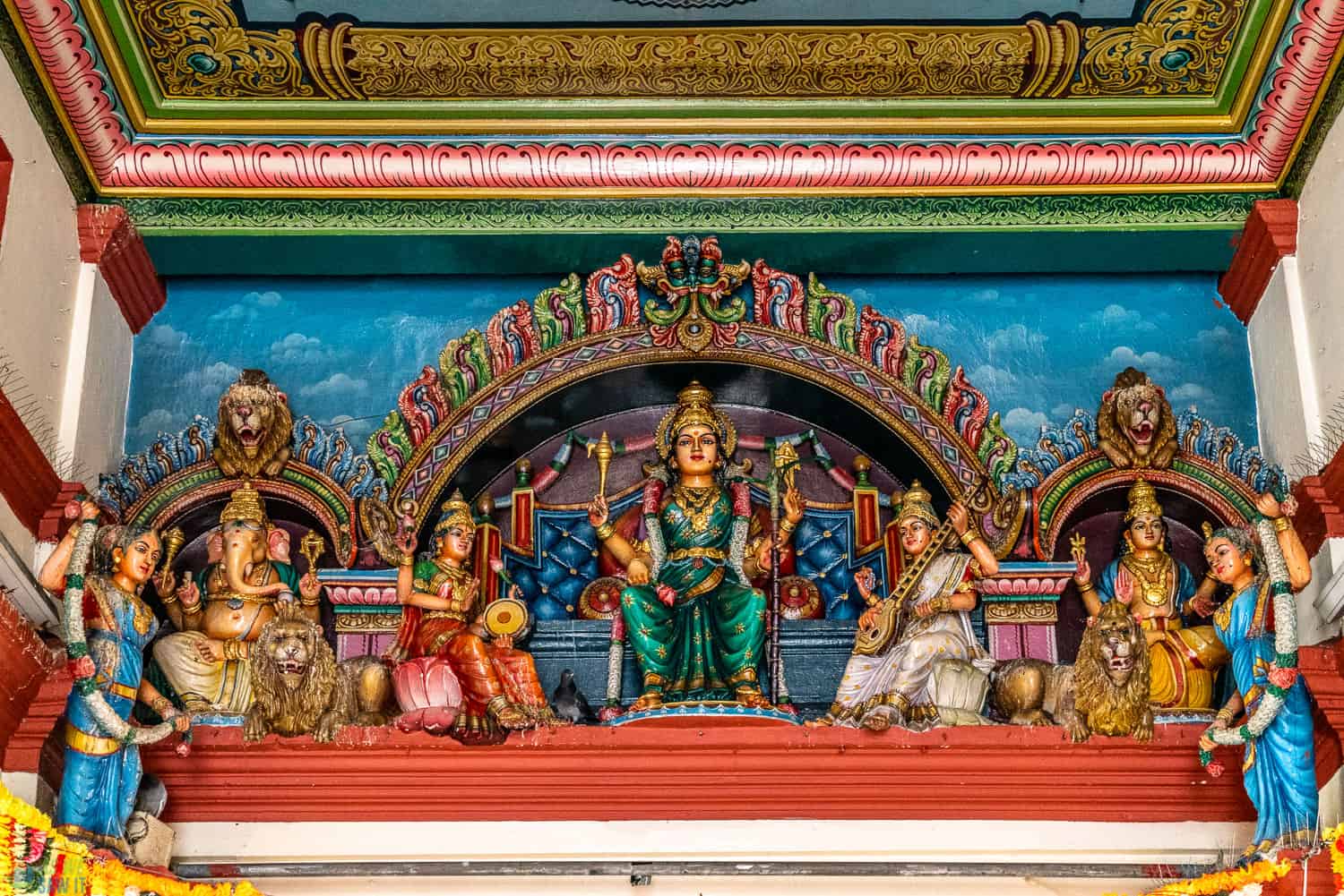 female goddesses at sri mariammam temple