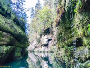 Edmund's Gorge with reflections of the shear cliffs