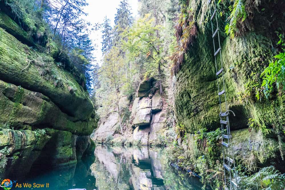 Edmund's Gorge with reflections of the shear cliffs