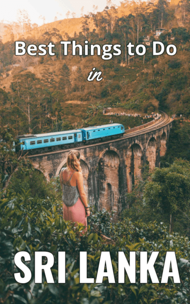 train on 9 arches bridge, text overlay best things to do in sri lanka