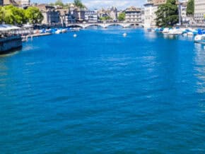zurich as seen from the river