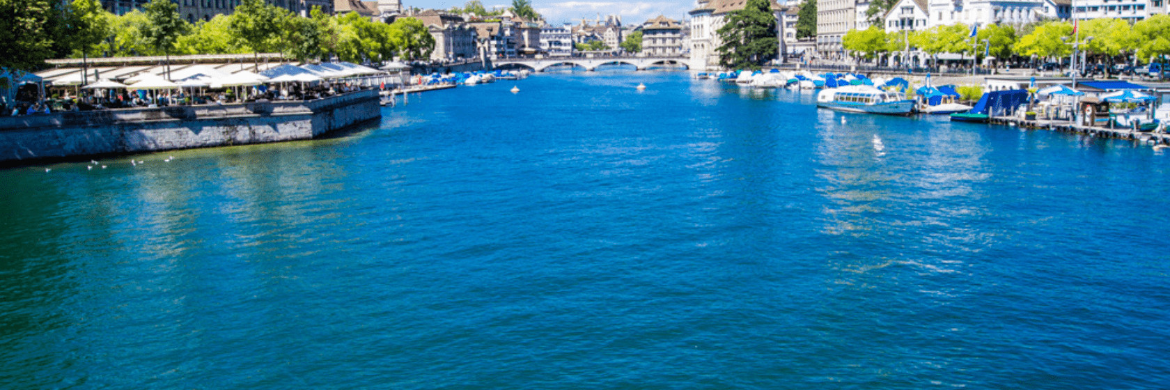 zurich as seen from the river