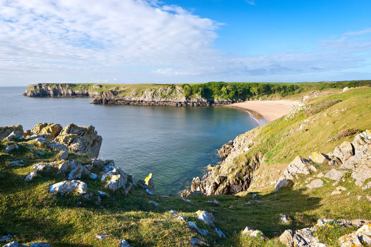 beautiful barafundle bay in wales