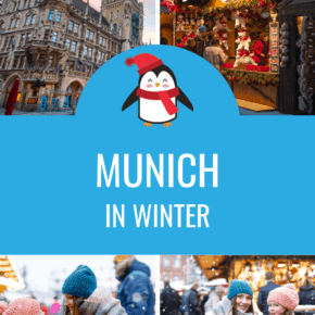 collage of munich in winter