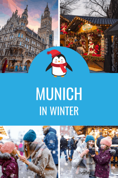 collage of munich in winter