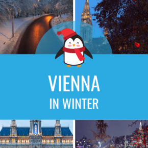 collage of vienna in winter text says vienna in winter
