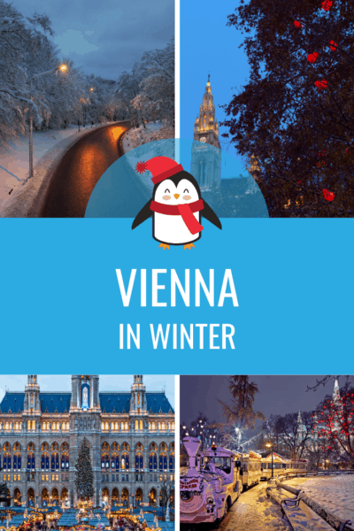 collage of vienna in winter text says vienna in winter