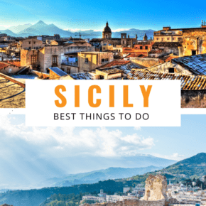 collage of sicily text says sicily best things to do in