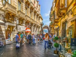 street in taormina