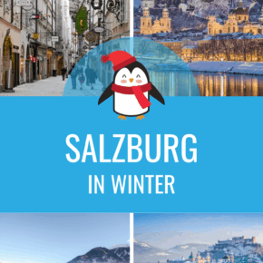 collage of salzburg in winter text says salzburg in winter
