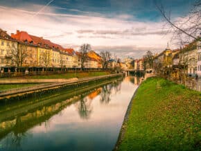 Ljubljana on a river cruise