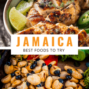 Jamacian jerk text says jamaica best foods to try