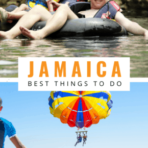 River tubing in jamaica text says jamaica best things to do