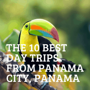 colorful toucan text says the 10 best day trips from panama city panama