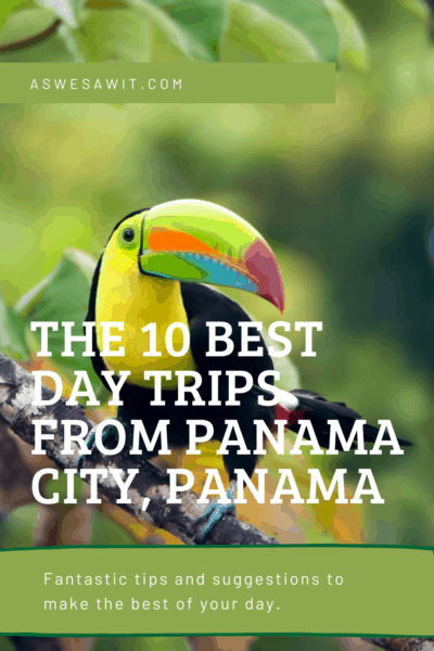 colorful toucan text says the 10 best day trips from panama city panama